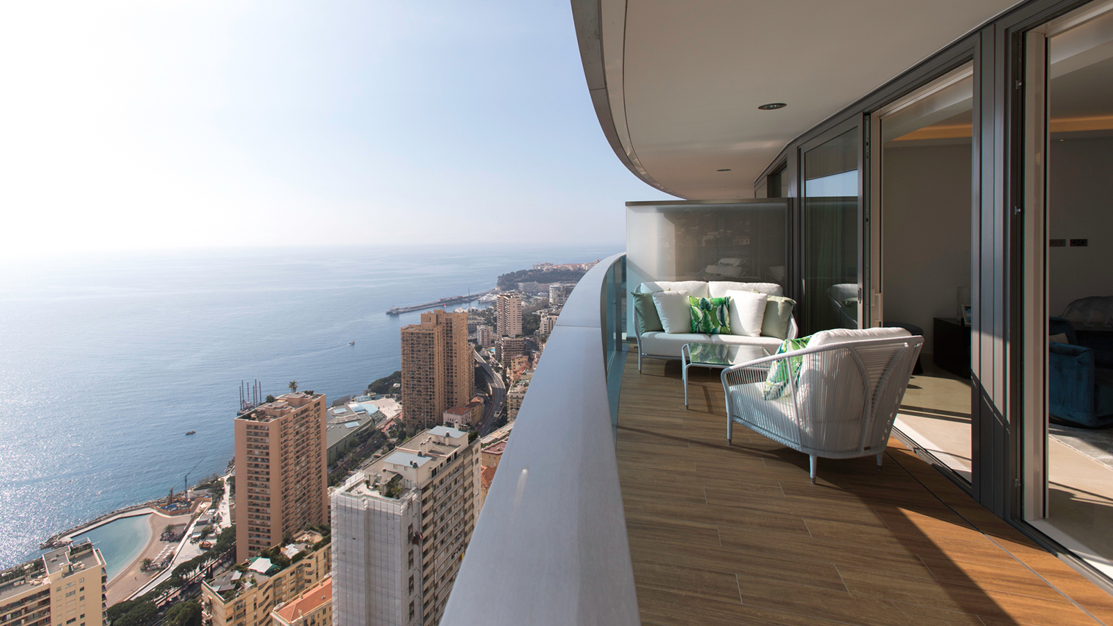 ODEON Tower apartment terrace monaco