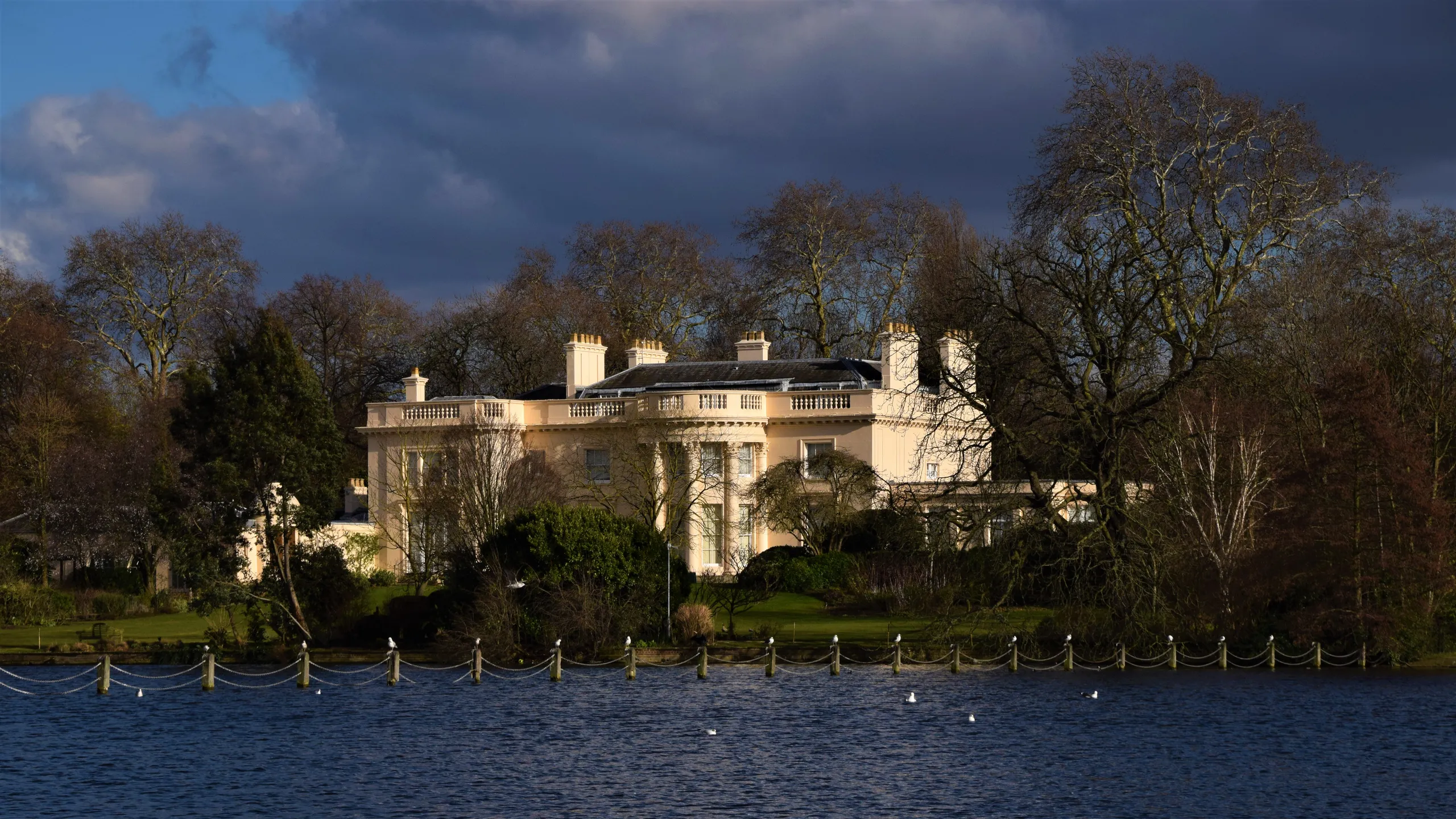 The Holme Mansion lake view London